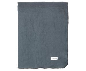 broste Copenhagen 70100017 Gracie Eco Friendly Linen Nappe Bleu pétrole (1 pièce)