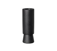 broste Copenhagen Anker Bougeoir en Aluminium Noir 11 x 4 cm