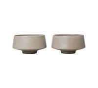Broste Copenhagen Bol Miko Ø14 cm lot de 2 Warm grey