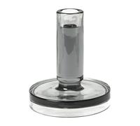 Broste Copenhagen Bougeoir Petra smoked pearl dark grey 14 cm