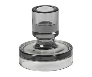 Broste Copenhagen Bougeoir Petra smoked pearl dark grey 8 cm