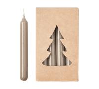 Broste Copenhagen Bougie de Noël Broste glossy Ø1.2x10.2 cm lot de 20 Linen