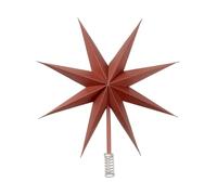 Broste Copenhagen Cimier de Sapin de Noël, étoile Rouge pompéien, 30 cm, 70080491
