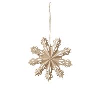Broste Copenhagen Décoration de Noël Snowflake natural Ø15 cm
