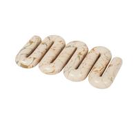 Broste Copenhagen Dessous de plat Orla 14x25 cm White-tawny yellow