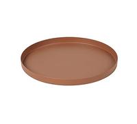 Broste Copenhagen Donna 71178105 Bol rond en fer Couleur camel 22 x 22 x 1,5 cm