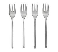 Broste Copenhagen Fourchette à gâteau Sletten Lot de 4 Full satin forged