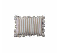 Broste Copenhagen Housse de coussin Ina Dusty blue-brown kelp. 40x60 cm