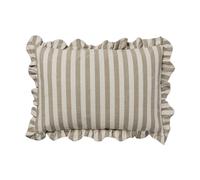 Broste Copenhagen Housse de coussin Ina Brown kelp-castle beige. 40x60 cm