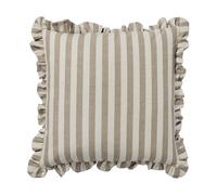 Broste Copenhagen Housse de coussin Ina Brown kelp-castle beige. 50x50 cm