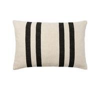 Broste Copenhagen Housse de coussin Sigrun Light beige-black. 40x60 cm
