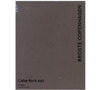 Broste Copenhagen HUNE Fourchette à gâteau Titanium Mat Black 4pcs.