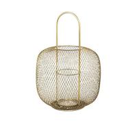 broste Copenhagen Lanterne, métal, doré, 42,5 x 29,5 cm