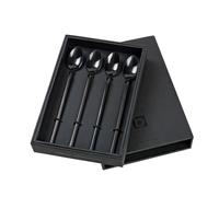 Broste Copenhagen Paquet de 4 longues cuillères Tvis noir