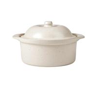 Broste Copenhagen Plat à four Vig avec couvercle 20.5x24 cm Beige