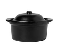 Broste Copenhagen Plat pour le four Vig avec couvercle noir Grand