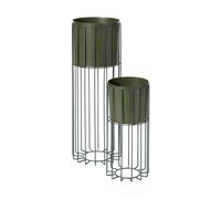 Broste Copenhagen Pot avec support Fenja 2 pièces Green