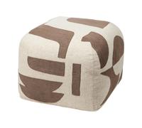 Broste Copenhagen Pouf Mundo 38 cm Kangaroo brown-off white