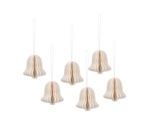 Broste Copenhagen Suspension cloche de Noël Chime Off white