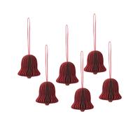 Broste Copenhagen Suspension cloche de Noël Chime Pompeian red