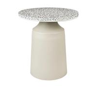 Broste Copenhagen Table d'appoint Agari Ø45x45 cm Rainy day grey-black