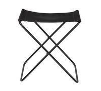 Broste Copenhagen Tabouret Nola cuir Noir. 45 cm