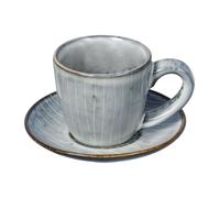 Broste Copenhagen Tasse à espresso Nordic Sea avec soucoupe 5 cl