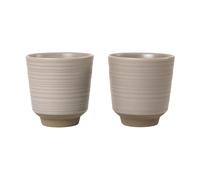 Broste Copenhagen Tasse Miko 15 cl lot de 2 Warm grey
