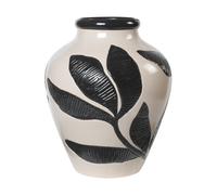 Broste Copenhagen Vase Herbert 40 cm Black-rainy day green
