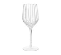 Broste Copenhagen Verre à vin blanc Stripe 35 lear-white stripes