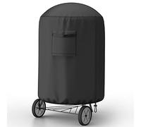 BROSYDA Housse Barbecue Ronde Ø71×68cm, 600D Oxford Petite Housse Plancha Imperméable avec Aérations, Cordon de Serrage, Bache Barbecue d'extérieur Anti-UV, Résistant à la Déchirure