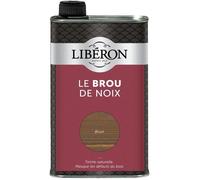 Brou de noix - LIBERON - 500 mL - Brun foncé - Diluable à l'eau - Résistance à la lumière