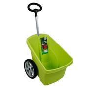 Brouette Brouette de jardin 67 litres Brouette de jardin Diable de transport Diable de jardin Chariot à main Brouette à feuilles (vert)