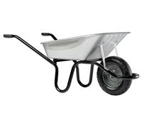 Brouette Chantier Galva 80l Robustesse Galvanisée Pour Chantier - Haemmerlin
