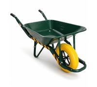 Brouette Chantier Professionnelle 90L - Roue Increvable - Structure Cornière 40x40 Renforcée - Jusqu’à 250 kg - Poignées Ergonomiques - Usage Intensif