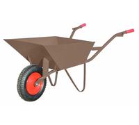 Brouette de chantier 85 L, 1,5 mm, marron