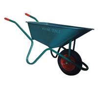Brouette de jardin 100L Polypropylène Transport Charge Lourde Bois, Terre, Gravier, Déchets verts Brixo