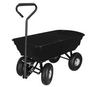 Brouette de jardin - Springos® - 75L - 250 kg - 4 roues - Fonction basculante