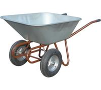 Brouette deux roues 150l roue gonflable 27kg jante acier roulements à billes MÜBA