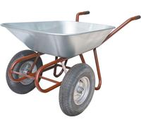 Brouette deux roues 85l roue gonflable 24kg jante acier av.roulement MÜBA
