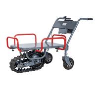 Brouette électrique à plateau 150kg sur chenille avec roues et skis Torros ERP150