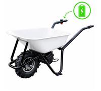 Brouette électrique multi services DEFPRO75 250 W capacité 100 kg benne 75 L batterie 24V autonomie 4h