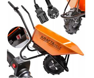 Brouette Électrique Sans Fil 24V 80L 150kg 1 Roue Autopropulsée Vitesse Variable