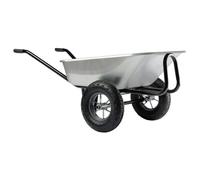 Brouette Expert Twin 150 L galva roues gonflées