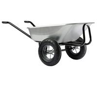 Brouette Haemmerlin EXPERT TWIN 150L galvanisée roues gonflées - 306015201