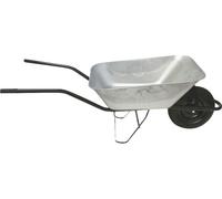 Brouette galvanisée avec roue gonflable 80 l