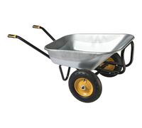 Brouette Haemmerlin EXPERT TWIN 150L galvanisée roues gonflées - 306015201