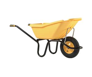 Brouette Haemmerlin Polypro Pick Up 110L Jaune Roue Gonflée - 305122205