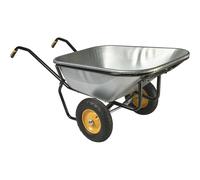 Brouette Haemmerlin Pro Select Expert Twin 230L Galvanisée 2 Roues Gonflées -306255701