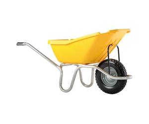 Brouette Plume 110 jaune roue increvable